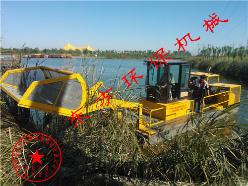 河北石家庄环城水系指挥部购买DFBJ-01铲斗式 垃圾清理船【工作视频】