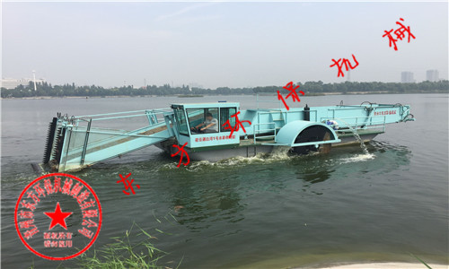 张家口市洋河河务处购买的全自动割草船DFGC-110 型【工作视频】