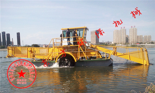 辽宁朝阳大凌河保护区管理局采购的DFGC-150 型全自动割草船【工作视频】